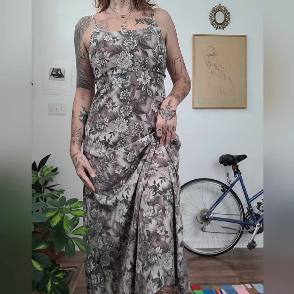 All that jazz 90s floral maxi dress